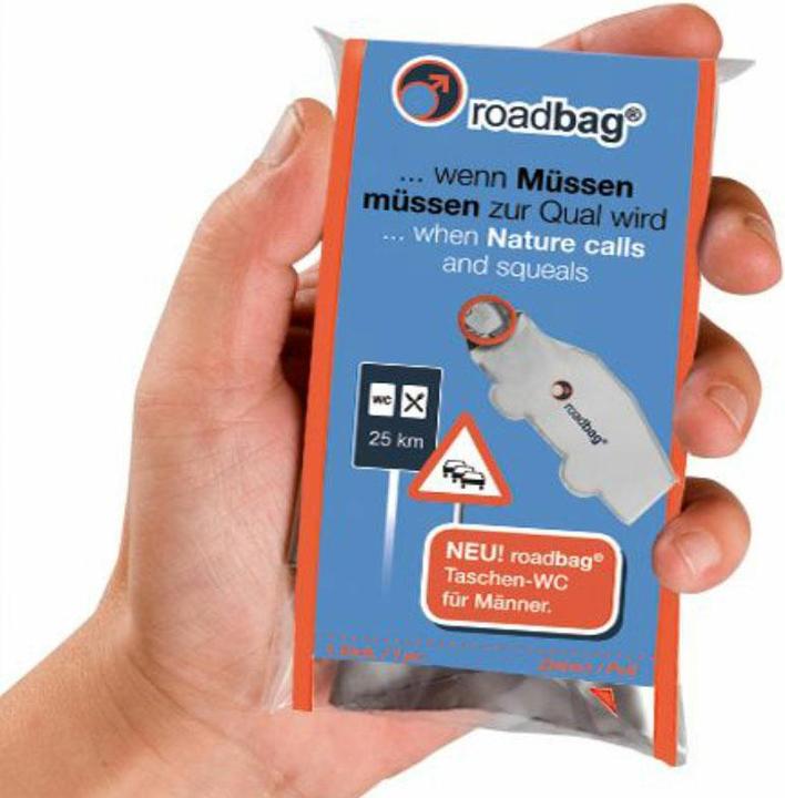 Actual product image Roadbag Pocket toilet for men for single use 46 g light (Hygiene product)