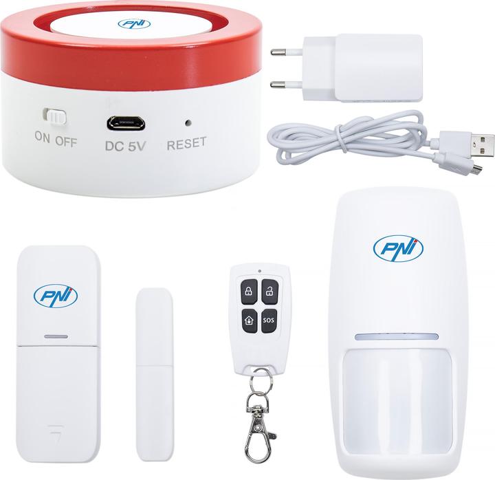 Produktbild PNI Safe House PG600LR Funkalarmsystem, Smart-Home-Sicherheitssystem, kabellose Verbindung, Einbruch