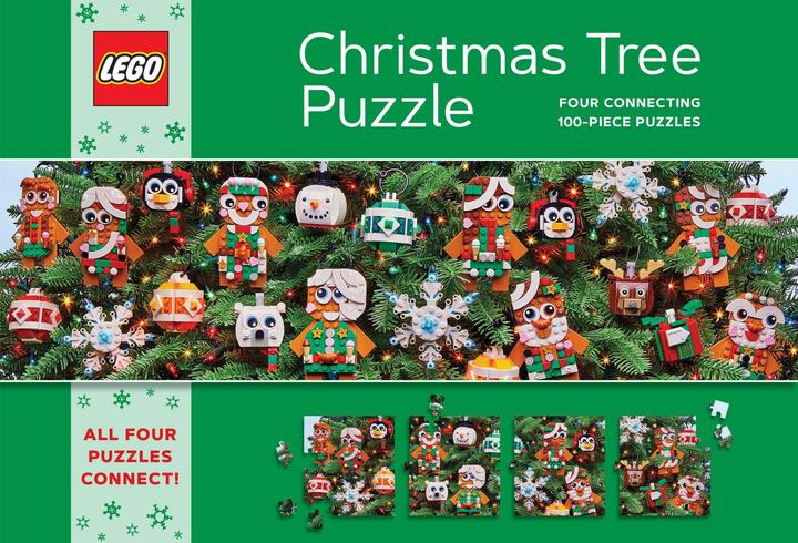 Actual product image Abrams & Chronicle LEGO Christmas Tree Puzzle (400 pieces)