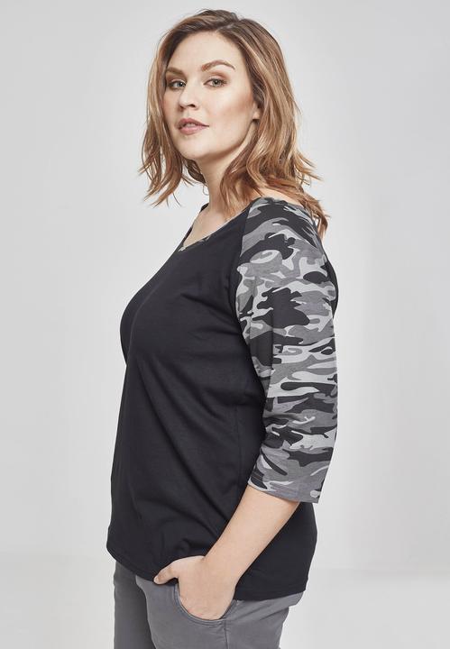Immagine prodotto Urban Classics Tee Raglan 3/4 da donna a contrasto (XS)