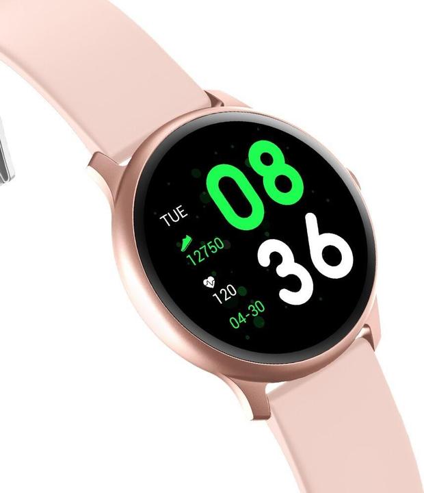 Actual product image Maxcom Fit FW32 Neon, Earbud color with pink silicone strap (47 mm)