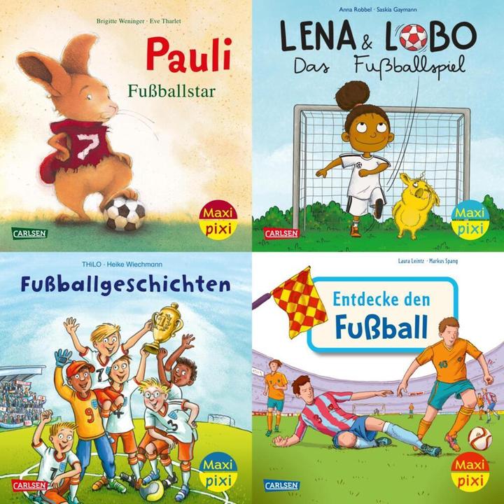 Actual product image Maxi-Pixi set of 4 112: Football fun (4x1 copy) (German)