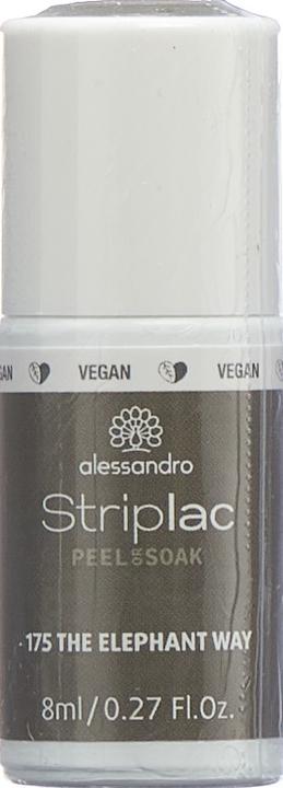 Actual product image Alessandro Striplac Peel or Soak - 175 The Elephant Way (175 The Elephant Way, UV gel varnish)