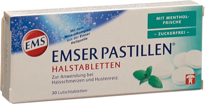 Actual product image Emser Pastilles sugar free Menthol Freshness (30 Piece)