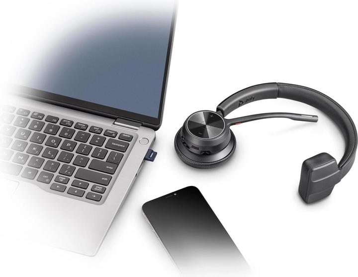 Image du produit Poly HP VOYAGER 4310 USB-C Headset, Kabellos, Büro/Callcenter, 122 g, Kopfhörer, Schwarz (Sans fil, USB-C)