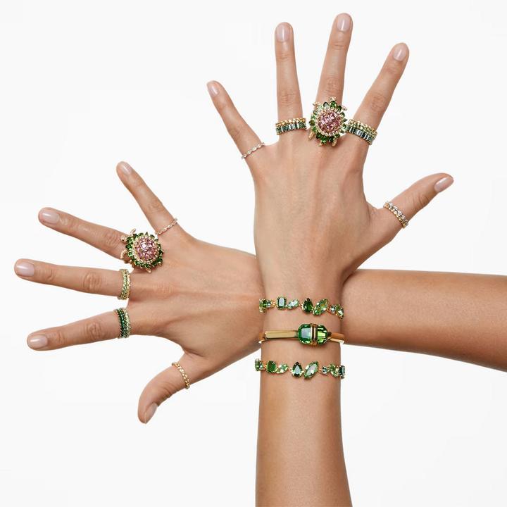 Immagine prodotto Swarovski Anello Matrix Taglio Baguette Oro Verde (64)