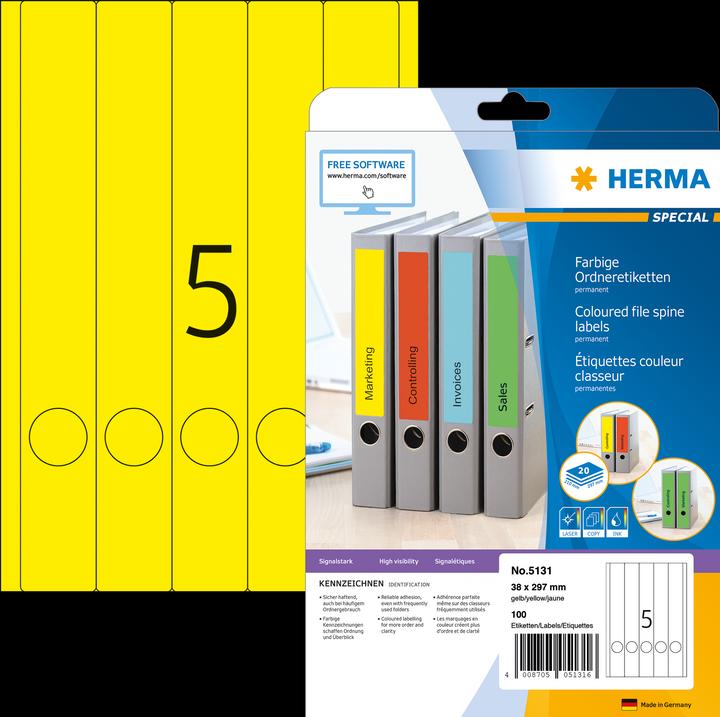 Produktbild HERMA Ordneretiketten A4