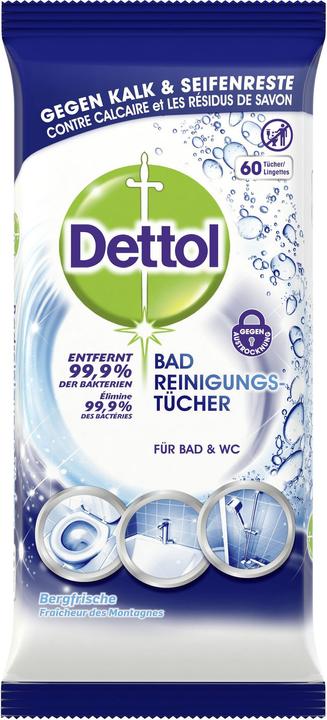 Image du produit Dettol Chiffons de nettoyage des salles de bains