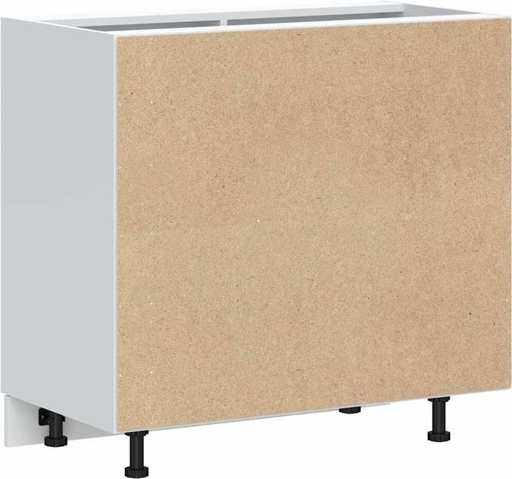 Image du produit VidaXL Élément bas de cuisine Kalmar Gris béton Bois composite Élément bas d'évier (86 x 46 x 81,5 cm)