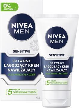 NIVEA Men Sensitive Soothing Cream (75 ml, 24h Creme)