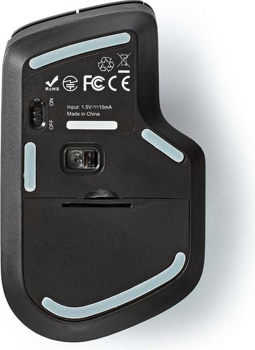 Actual product image Nedis Mouse | Wireless | 800 / 1200 / 1600 dpi | Adjustable DPI | Number of buttons: 6 | Right-handed (Wireless)