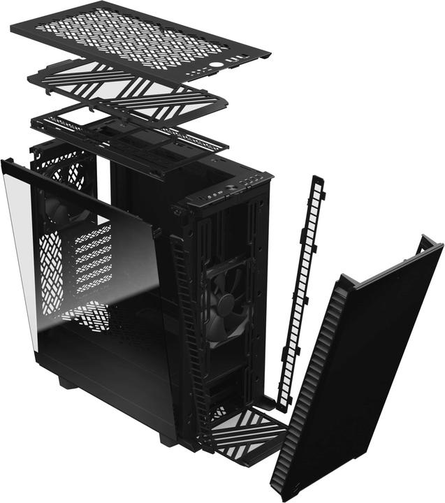 Produktbild Fractal Define 7 Compact Black TG Dark (ATX, mATX, Mini-ITX)