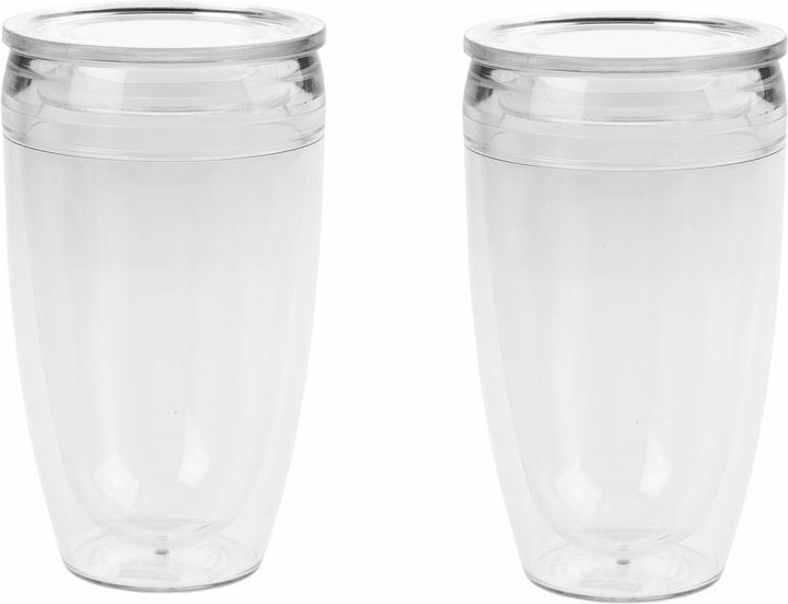 Actual product image Bodum Pavina To Go coffee mug 0.45 l, 2 pieces, transparent (450 ml, 2 x)