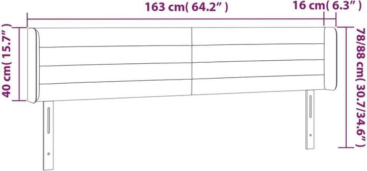 Actual product image VidaXL Kiriakoula (163 x 16 x 88 cm)
