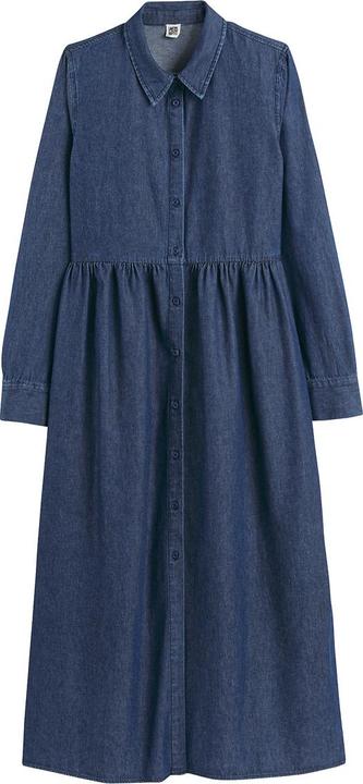 Produktbild La Redoute Collections Langes Jeanskleid mit langen Ärmeln (32)