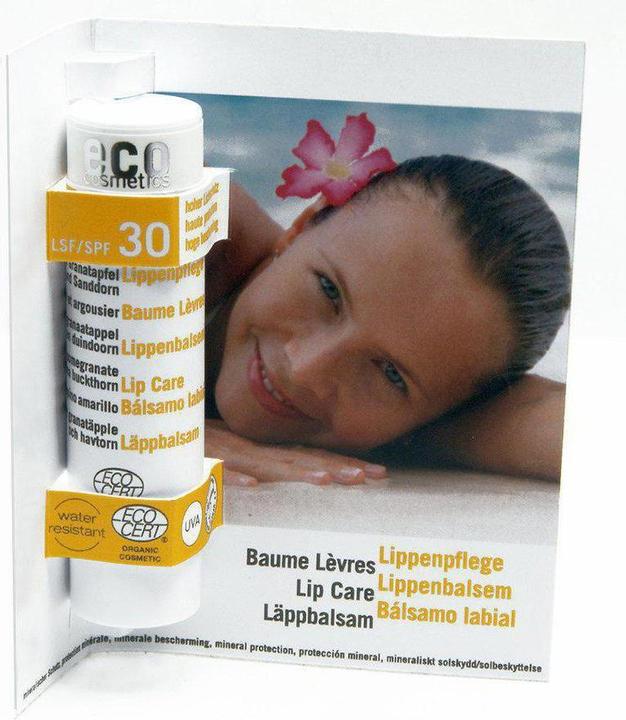 Actual product image Eco Cosmetics Lip Care SPF 30 (Sun stick, Sun cream face, SPF 30, 4 g)