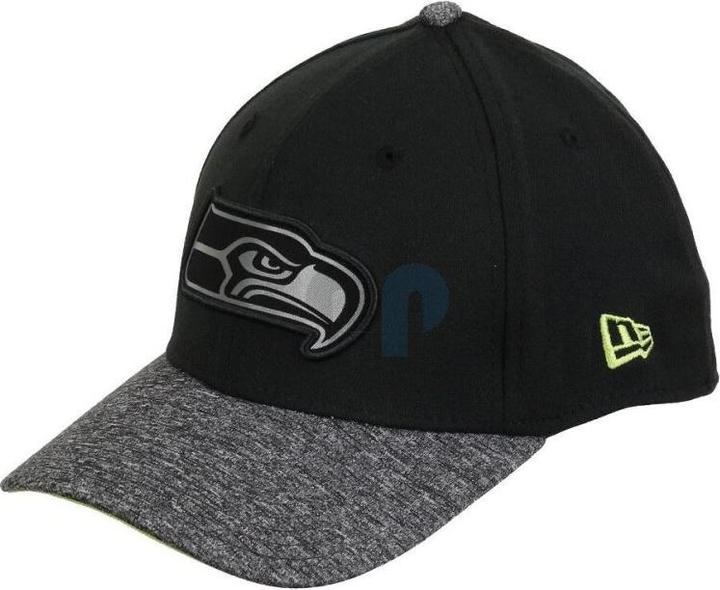 New Era NFL - Seattle Seahawks - Grey Collection 39Thirty Cap schwarz ML (59)