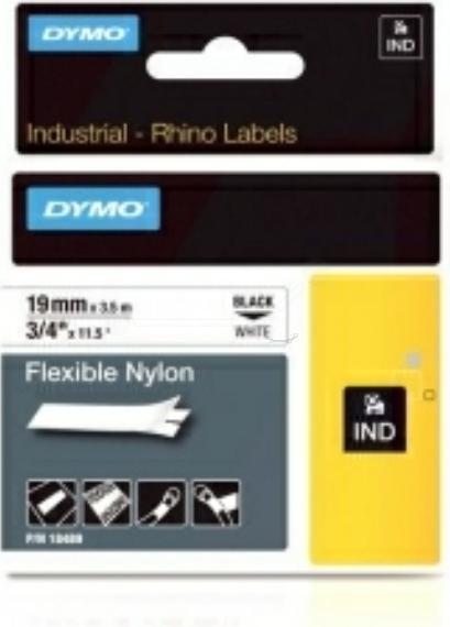 Produktbild Dymo Rhino Nylonband 18759, weiss (1.90 cm, Weiss)