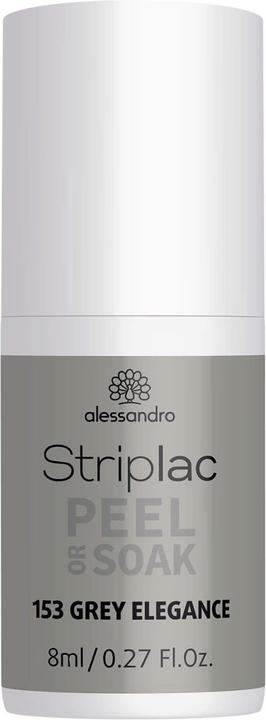 Alessandro Striplac Peel or Soak - Grey Elegance (Grau, Abziehbarer Nagellack)