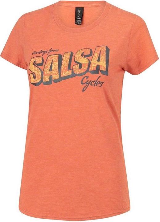 Image du produit Salsa T-shirt Wish You Where Here Womens, orange, L SALE (L)