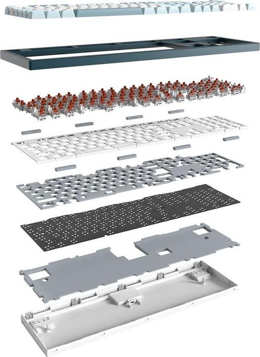 Produktbild Montech MKey Freedom Gaming Tastatur - GateronG Pro 2.0 Brown (Kabelgebunden)