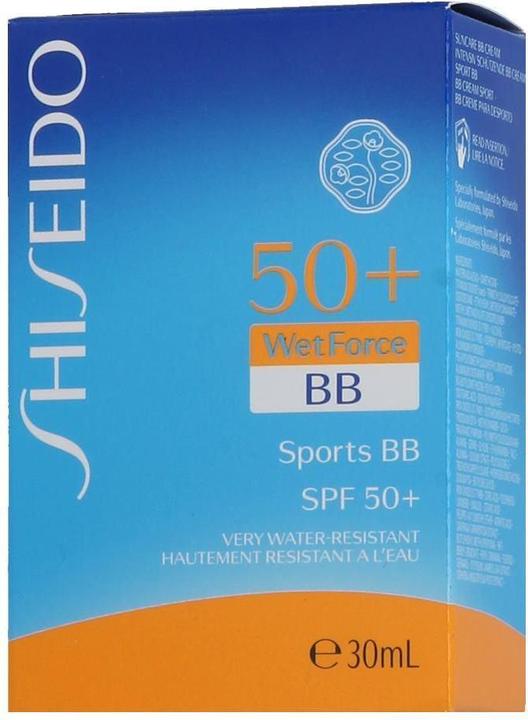 Actual product image Shiseido Sports BB (Sun cream face, SPF 50, 30 ml, 63 g)