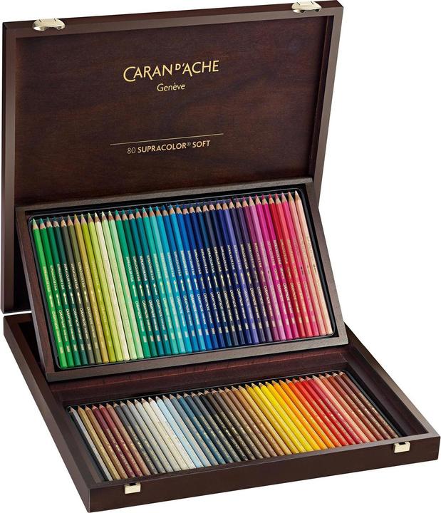 Immagine prodotto Caran d'Ache Supracolor Aquarelle Holzkoffer (Multicolore, 80 x)