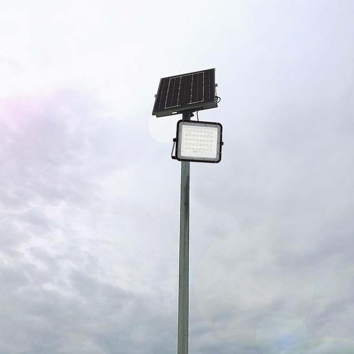 Immagine prodotto V-TAC VT-80W 7824 Faretto solare bianco neutro nero (800 lm, IP65)