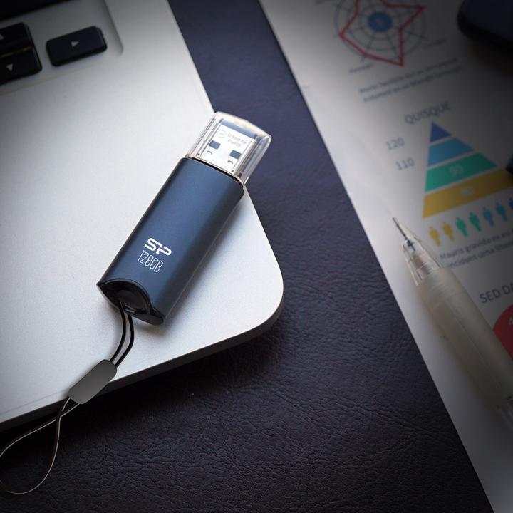 Productafbeelding Silicon Power geheugen USB Marvel M02 128GB USB 3.0 Blauw (128 GB)