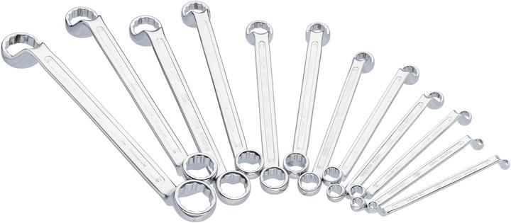 Vigor Double ring spanner set V1524N External double hexagon profile 6 x 7 - 30 x 32 mm 12 pieces