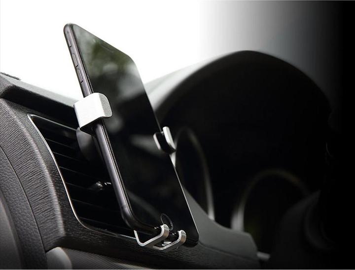 Actual product image Maclean Universal Gravity Mobile Phone Holder Car 360 Rotatable 2 in 1 Mounting - Ventilation or Windscreen