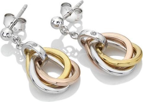 Immagine prodotto Hot Diamonds Orecchini a goccia Trio Tricolour (Argento 925)