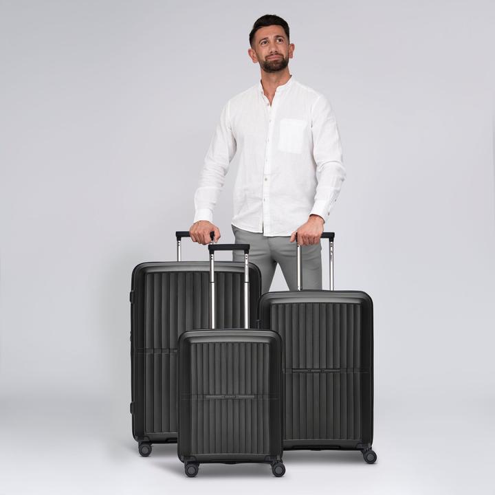 Image du produit Pactastic Collection 01 Set de valises à 4 roulettes 3pcs avec soufflet extensible (221 l, XL (à partir de 115l))