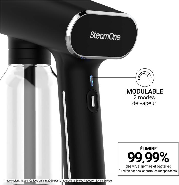 Actual product image SteamOne KarlXL 2 - Voor Strijken en Stomen - Handstomer - Kledingstomer - Zwart (EUXL400V2) (2000 W, 33 g/min)