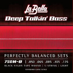 La Bella Black Nylon Tape 750NB 050/135