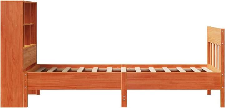 Produktbild VidaXL Massivholzbett Holzbett Bett Einzelbett Bettgestell Weiss 90x200cm Kiefer (90 x 200 cm)