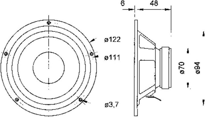 Actual product image Visaton W 100 S