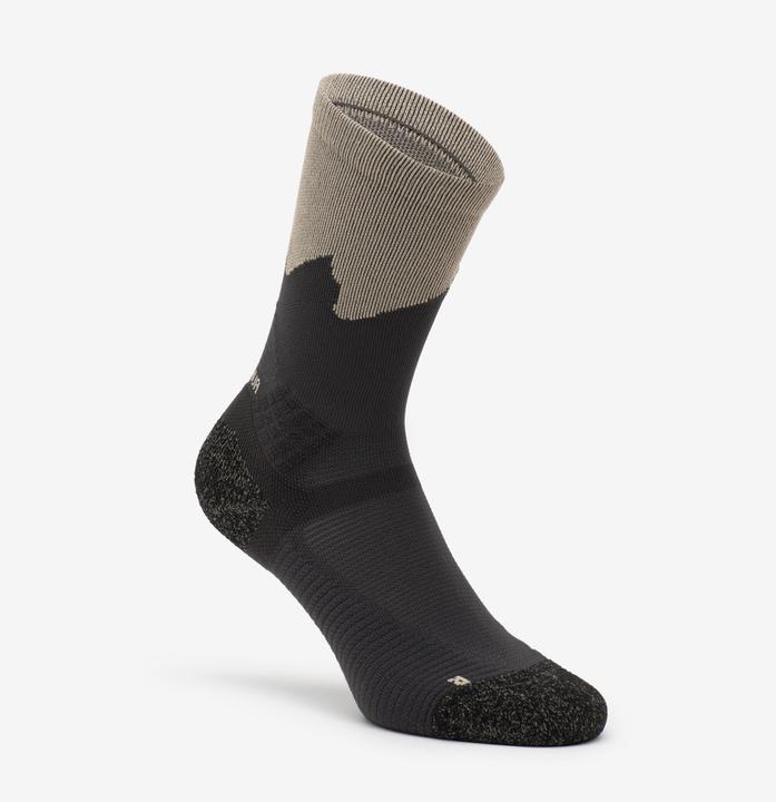 Actual product image Quechua Wandersocken hoch 2 Paar - Hike 500 Trendy khaki/grau (39 - 42)