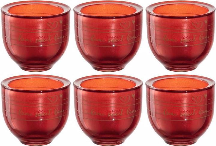 Produktbild Leonardo Tischlicht home sweet 7 6 Stück, Rot (6 x)