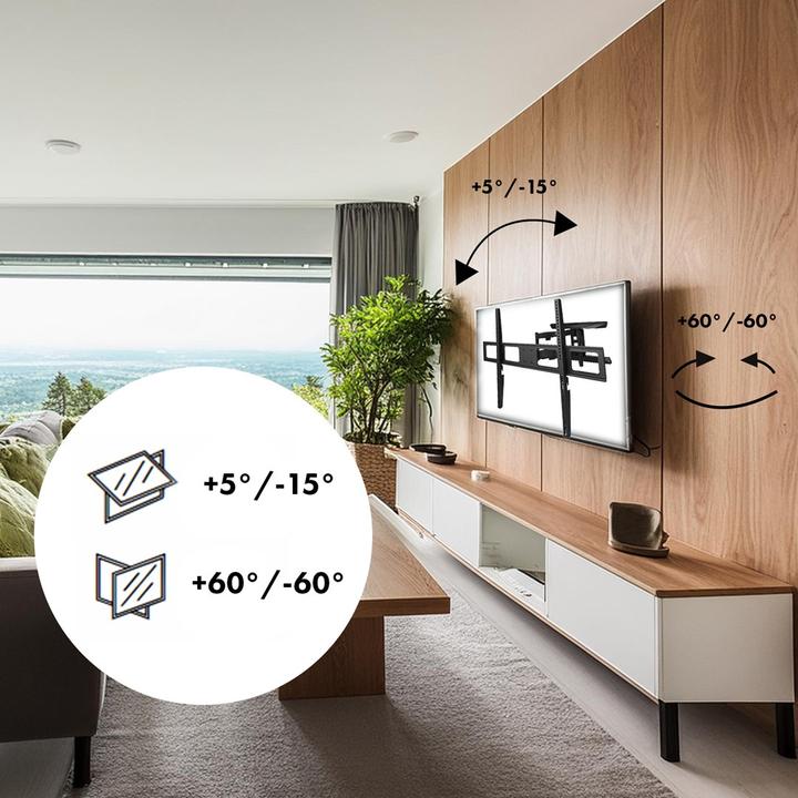Produktbild Maclean TV-Halterung max VESA 800x600 43-100 80kg horizontale und vertikale Winkelverstellung (Wand, 100", 80 kg)