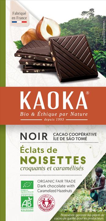 Image du produit Kaoka Chocolat noir noisette (100 g)