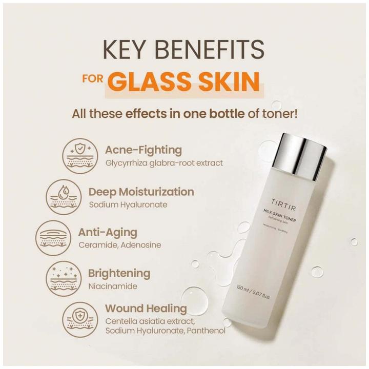 Image du produit TirTir Tonique pour la peau au lait (Lait nettoyant, 150 ml)