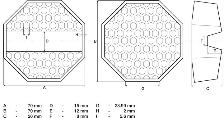Immagine prodotto BGS Tampone in gomma | per cric dell'auto | 70 x 70 x 26 mm