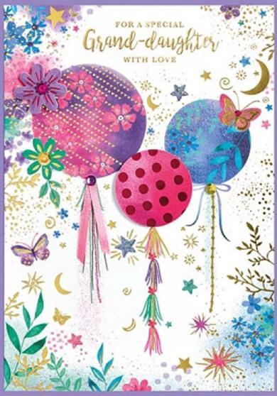Produktbild Simon Elvin Ballons Grusskarte Grand Daughter Isabal Garden 6erPack Karton (6 Stk.)