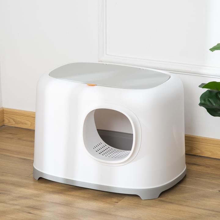 Produktbild PawHut Katzentoilette mit kompaktem Design (Katzenklo geschlossen)