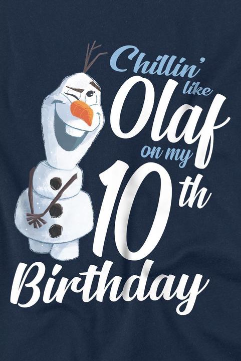 Immagine prodotto Disney Frozen Chillin Like Olaf Maglietta 10° Compleanno Bambini (128)