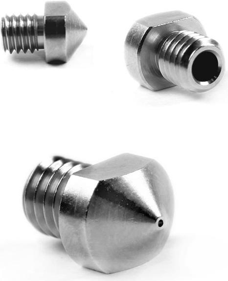Actual product image MicroSwiss Mk6 Lulzbot Nozzle 0.6mm (Blast pipe)