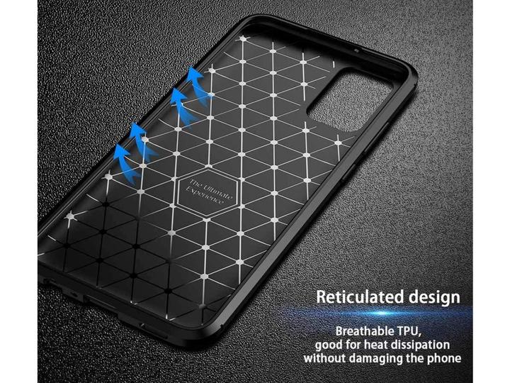 Actual product image Screenguard Samsung Galaxy A02s Cover Carbon Design TPU Case (Samsung Galaxy A02s)