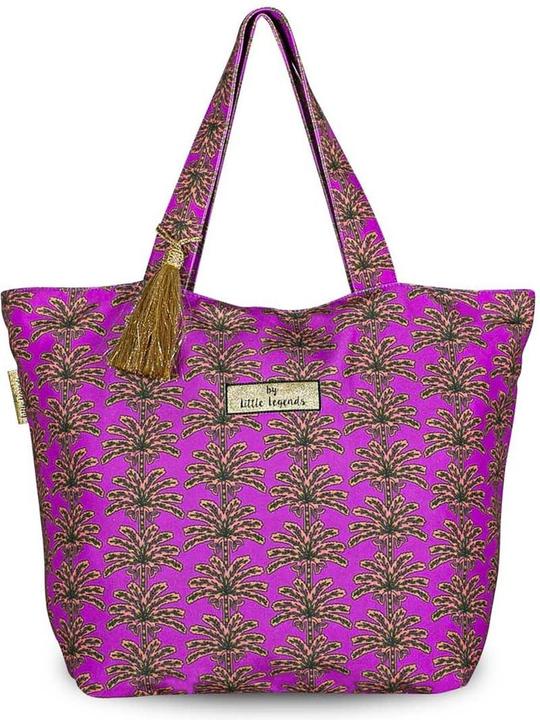 Immagine prodotto Little Legends Beach Bag / Wochenendtasche / Reisetasche Handgepäck - Damen - Palmbaum Sonnenunterga