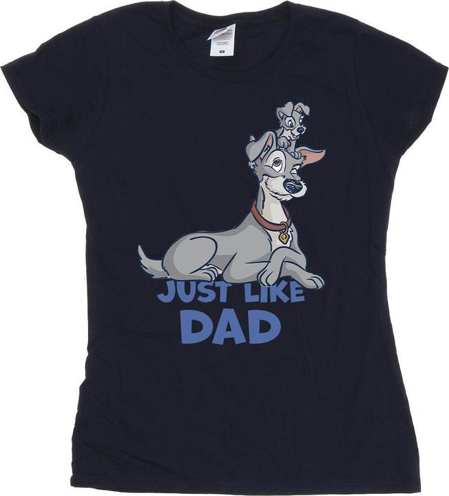 Disney Lady And The Tramp Just Like Dad TShirt (M)